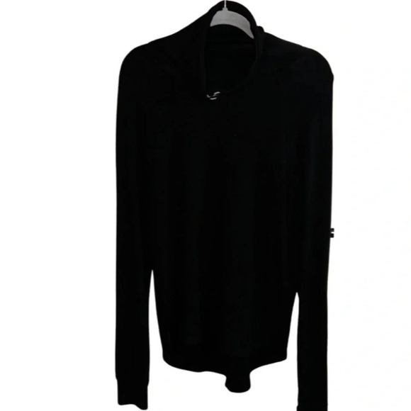 Varley Black Cowl Neck Long Sleeve Pullover Size Small - Picture 1 of 8